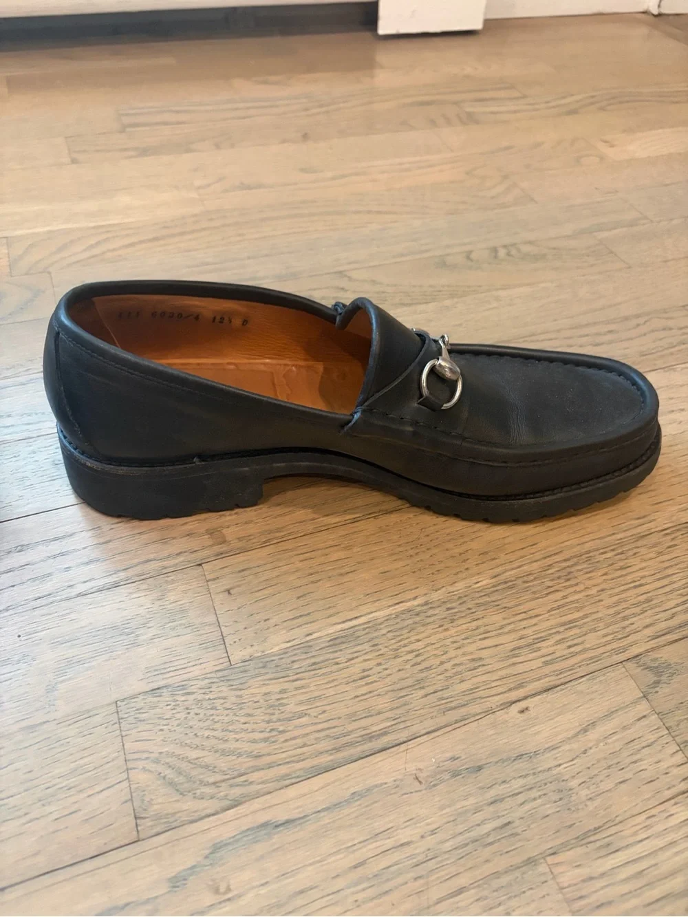 Gucci Men's Black Leather Loafers